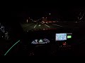 4k bmw ix3 msp night drive pov in south korea highway 100