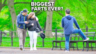 Funny WET FART Prank in the Park! A Fart is Born!