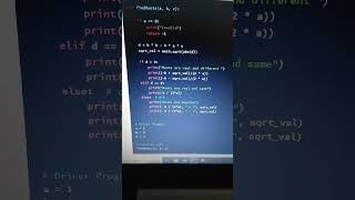 find root of a quadratic equation #python3 #python #jupyternotebook #datascientist #coding