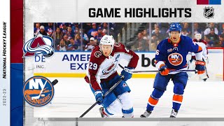 Avalanche @ Islanders 10/29 | NHL Highlights 2022