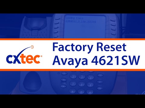 How to Factory Reset an Avaya 4621SW IP Phone - CXtec tec Tips How to Factory Reset an Avaya 4621SW IP Phone - CXtec tec Tips