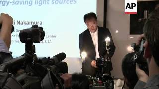 Shuji Nakamura reacts to Nobel prize for Physics win