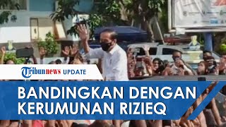 Jokowi Disambut Banyak Warga saat Kunjungi NTT, Netizen Bandingkan dengan Kerumunan Rizieq Shihab