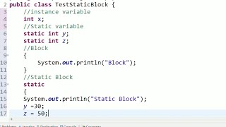 Static Method, Static Block & Static Variable | Static Keyword | Java in Telugu | Java Basics 25