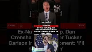 Dan Crenshaw Snaps Over Tucker Carlson on hot-mic #tucker #dancrenshaw #tuckercarlson #hotmic