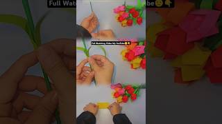 How To Make Tulip Flowers #leaves #leaves #art #craft #creativediy #shortvideo #shorts #shortsfeed