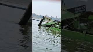 cleaning of river at Triveni Sangam Prayag