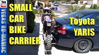😲 $40 DIY Dirt Bike Hitch Carrier 🤔 for SMALL CAR SEDAN HATCHBACK with Class 1 Hitch😱