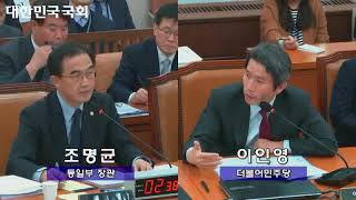 [2017 국정감사] 통일부 확인국감 (1)