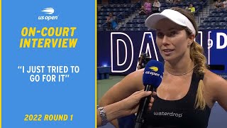 Danielle Collins On-Court Interview | 2022 US Open Round 1