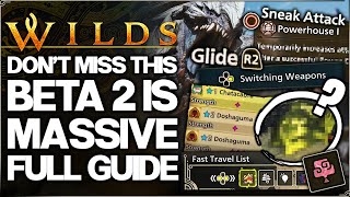 Monster Hunter Wilds Beta - ALL New Monsters \u0026 EVERYTHING You Can Do Guide - Don't Miss This \u0026 More!