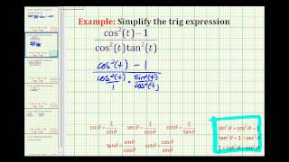Ex 1: Simplifying a Trigonometric Expression