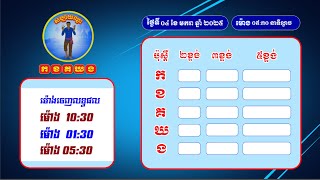 លទ្ធ.ផលឆ្នោ.តផ្ស.ងសំណាង ស.ប្បា.យ.ឈ្នះ កខគឃង ថ្ងៃទី០៤ ខែមករា ឆ្នាំ២០២៥វេនទី៣ ម៉ោង ០៥:៣០ នាទីល្ងាច