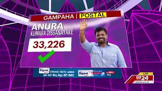 ගම්පහ දිස්ත්‍රික්කය | නිල තැපැල් ඡන්ද ප්‍රතිඵලය | Presidential Election 2024