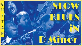 Slow Blues Backing Track in Dm