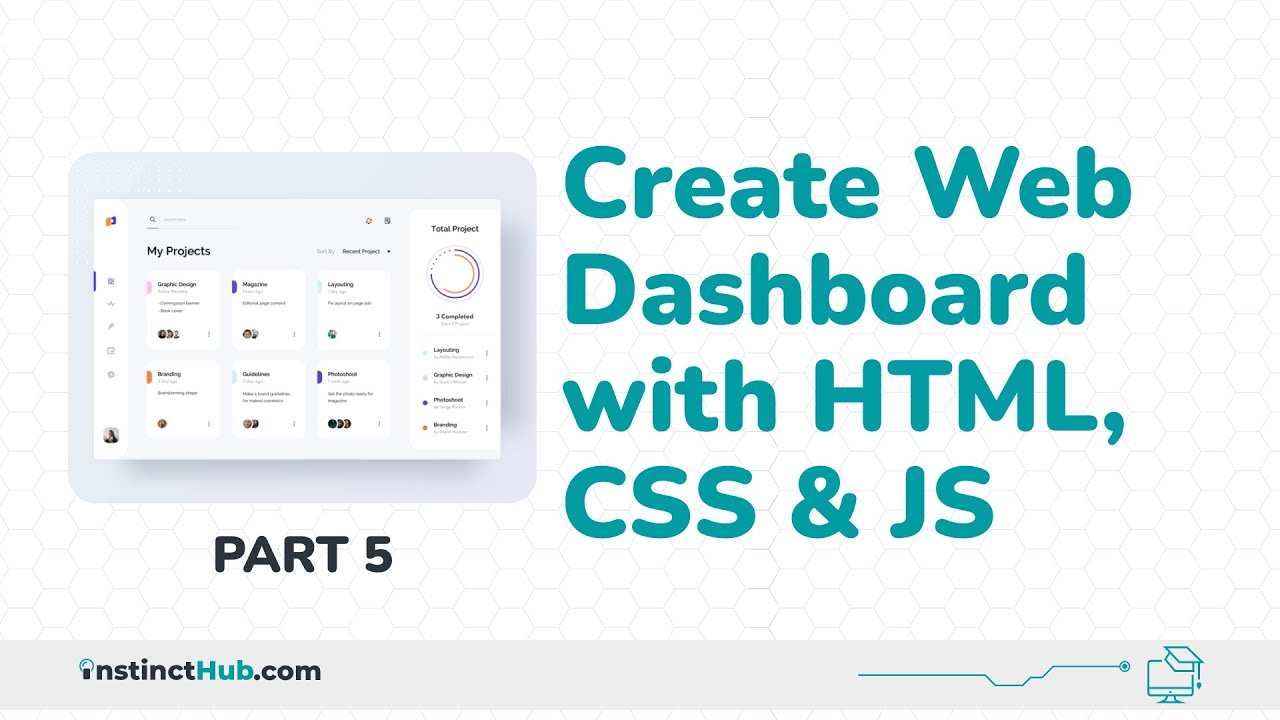 Easiest Way To Create Web Dashboard With HTML - Part 5 Chartjs - YouTube