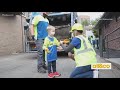 Little Boy's Wish to Become a Garbage Man Comes True