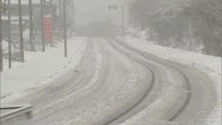 この冬一番の寒気の影響で広い範囲で雪　玖珠で－5.5℃　大分市では初氷　大分