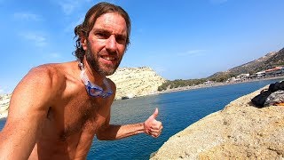 A Tour of MATALA, CRETE | Greek Island Beach Paradise!