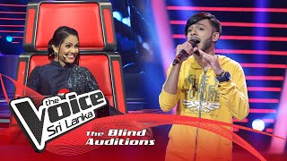 Gawrawa Akash - Me Irida Giya Irida (මේ ඉරිදා ගිය ඉරිදා) |  Blind Auditions | The Voice Sri Lanka