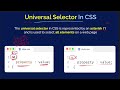 CSS for Beginners | Universal Selector | Web Development Tutorials #34