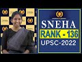 Arugula Sneha UPSC 2022 All India Rank 136 Mock Interview | Takshasila IAS | Eagle Media Works