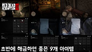 초반에 유용한 아이템 9개 - RDR 2