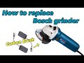 How to replace the Bosch grinder carbon brush