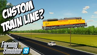 I Built a Custom Train Line In Farming Simulator 22
