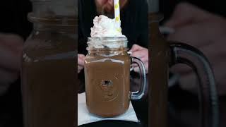 Iced Mocha with whip cream #youtubeshorts