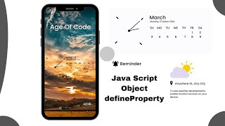 JavaScript object defineProperty() || JavaScript Tutorial || 2024