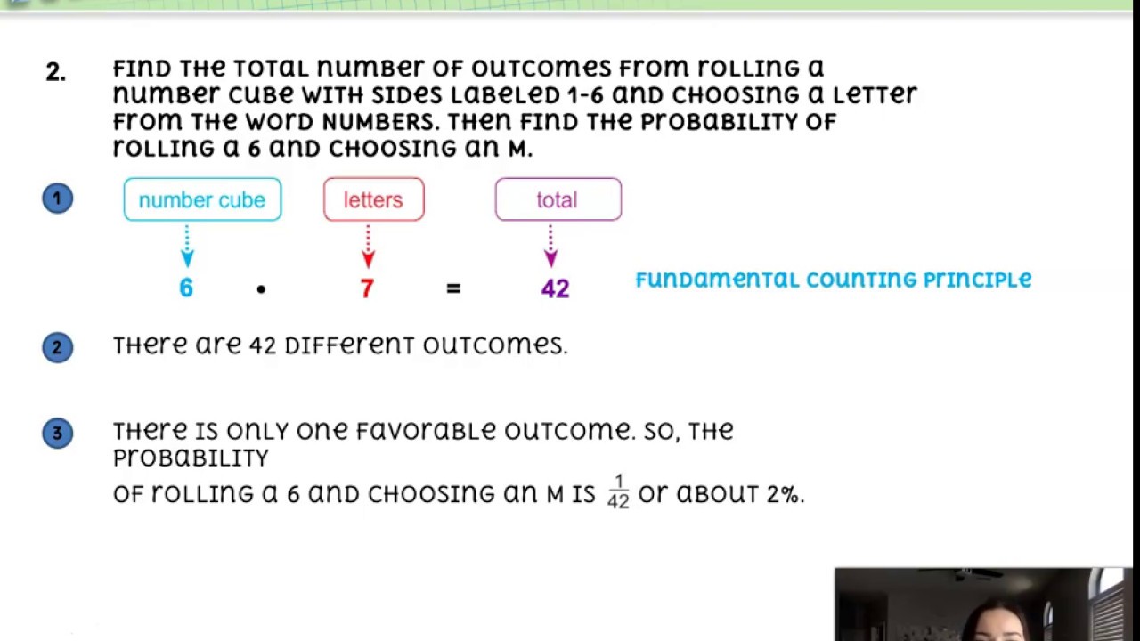 Chapter 9 Lesson 5: Fundamental Counting Principle - YouTube