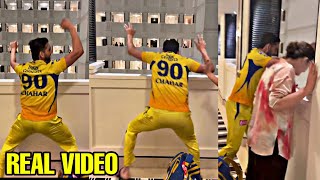 Deepak Chahar's Mad dance at 5 am in the morning after CSK won the IPL 2023 Final against GT |
