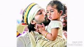 Kannana kanney song Hero Allu arjun with his daughter arha version