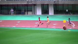 H25熊本県高校総体　男子 ４×４００ｍ 予選2組