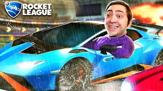 alanzoka testando a Lamborghini no Rocket League