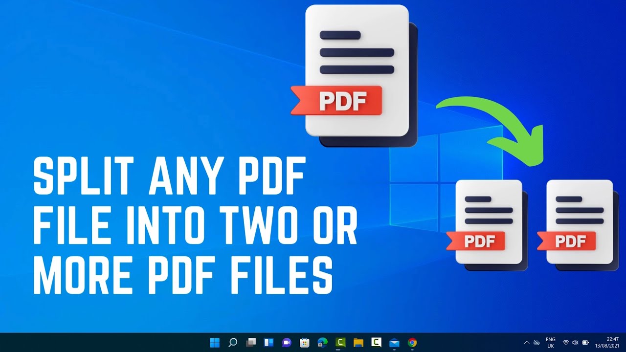 Split Any Pdf File Into Multiple Parts Easy And Fast Method Youtube