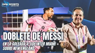 El doblete de Messi en la goleada 4-1 de Inter Miami sobre New England