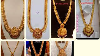 35ಗ್ರಾಂ  Gold Long Necklace Design /🌺 Lightweight Grand Necklace Design 🌺💯💯