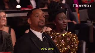 Will Smith dá um tapa no apresentador durante cerimônia do Oscar 2022