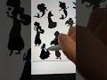 How to make stronger silhouette shapes by studying Disney characters #characterdesign #arttips