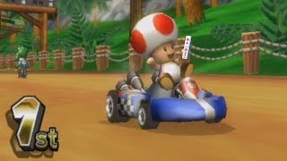 playing as toad on mario kart wii with my toad wii remote with wii motion plus inside