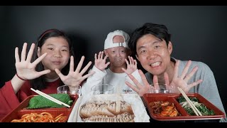 [욘니와 치애와 아빠] 10만명 감사 보쌈 먹방 | 구독자 10만 스토리 | 감사합니다. | Korean Eating Show | Mukbang! |