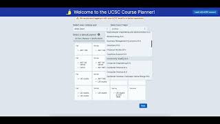 UCSC Degree Planner Demo