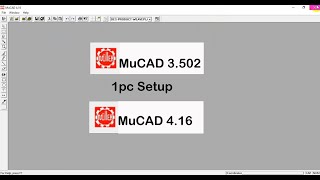 Mucad V3.502 Mucad V4.16 one pc Setup All Windows 64bit-86bit Support.