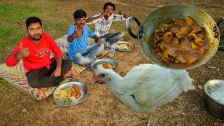 বাটা মসলায় পোল্টি মুরগি রান্না করে খাওয়ার মজাই আলাদা || Best chicken recipe || Village food