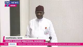 (LIVE) Senate Screens Ministerial Nominees