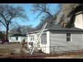 Flashover Or Backdraft Occurs While Crews Are In A Working House Fire In New Chicago.