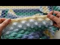 手工编织 儿童毯 一款漂亮的泡泡球婴儿毛毯 2 3 pop corn baby blanket 钩针编织 简单易学 20210106 for beginners