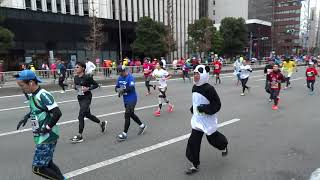 元氣な貞子さん／37.2km附近／東京マラソン2018‏